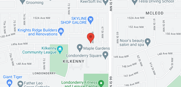 map of 14932 69 ST NW